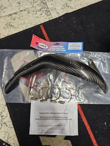 Ktm exhaust guard - guard, carbon