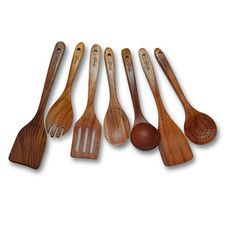 Teak Wood Cooking Utensils 7