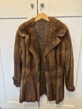  Red Fox Women's Real Fur Coat Vintage, Size Small UK