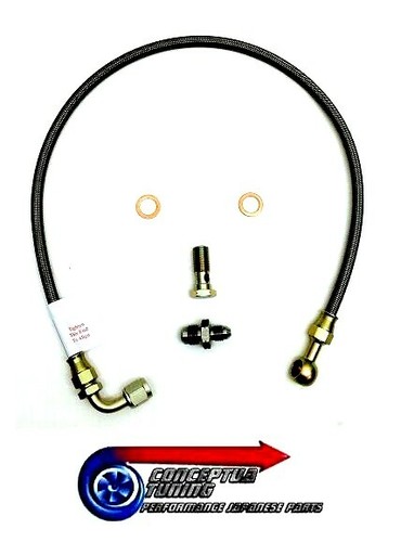 Braided turbo oil - braided, line
