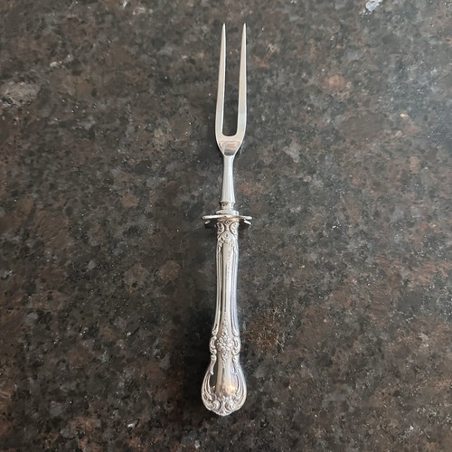 Vintage carving guarded fork - vintage,