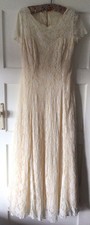 Vintage Retro 1950s Lace Cream
