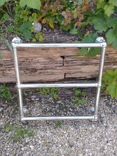 Vintage, Wall Mounted Radiator/Heated Towel Rail. Chrome.