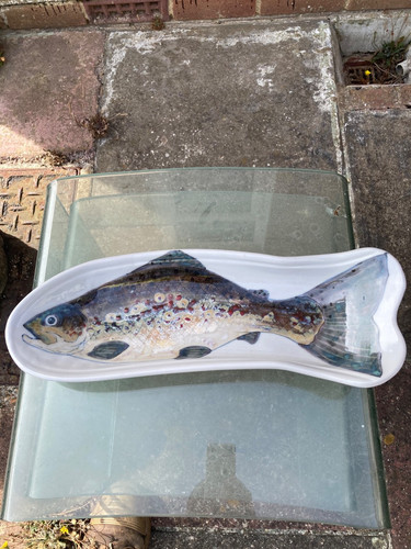 Highland stoneware fish dish - highland,
