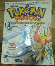 Pokemon Gold and Silver Official Pokedex by Brady games rare  GLOBAL SHIPPING