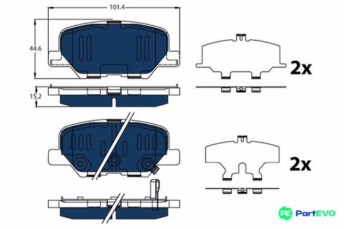 Trw disc brake - brake, pad