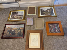 Vintage Frames Joblot Old  Photo Picture Ornate Retro Frames Wood Metal Mixed
