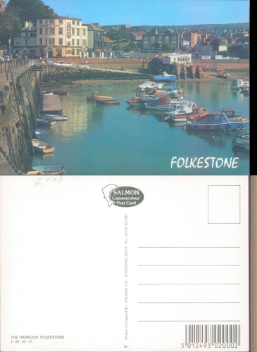 The harbour folkestone with - harbour, at
