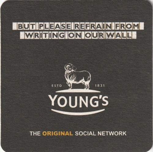 Beer mat youngs brewery - beer,