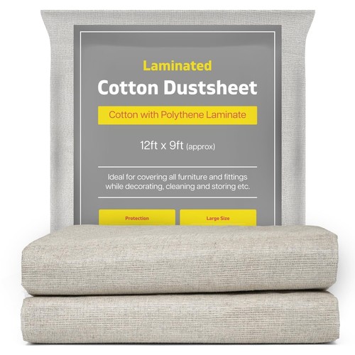 Laminated cotton dust sheets - dust,