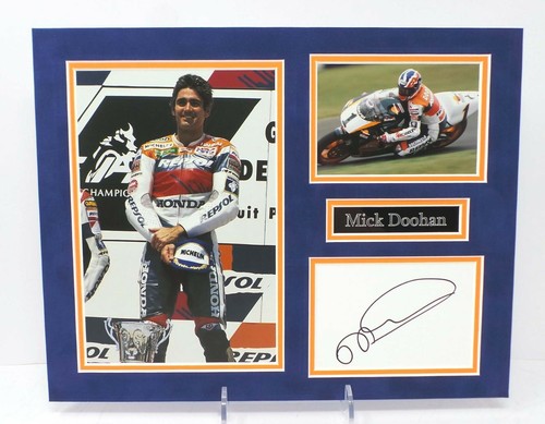 Mick doohan signed mounted - doohan, &