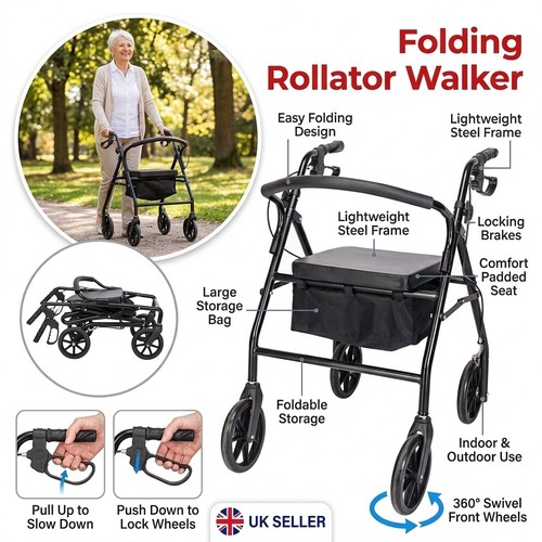 Foldable rollator walker - rollator,