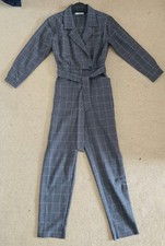 Mango Dark Grey Jumpsuit Front