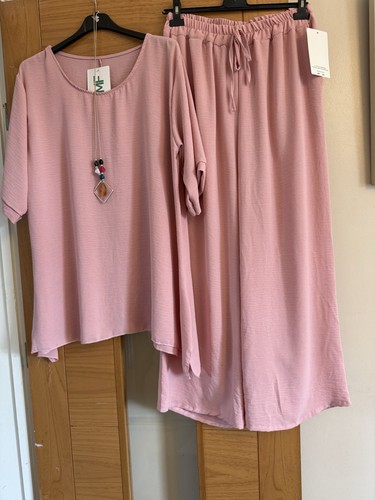Ladies rose pink matching set - rose,
