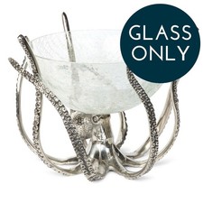 Octopus stand crackle glass - octopus,