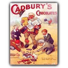 CADBURY'S CHOCOLATE Vintage Retro Advert METAL SIGN WALL PLAQUE art print poster