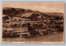 Braunton Devon England Postcard From West Hill c1920's Unposted Tuck Art