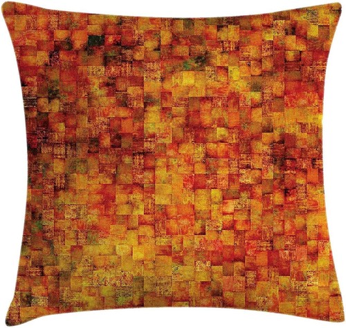 Burnt orange throw pillow - burnt,