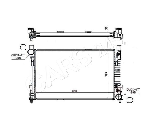 Radiator fits mercedes clk - mercedes,