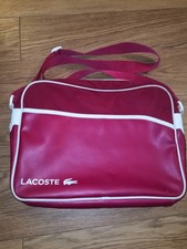Lacoste Satchel Bag Shoulder Bag Red Gym Laptop Accessories Travel Bag