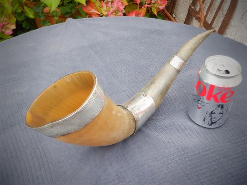 Vintage powder horn vessel - horn, ?