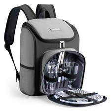 2 Person Picnic Backpack, Grey