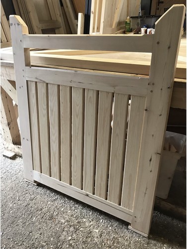 Wooden garden gate - gate, top