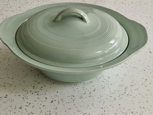 Woods ware beryl lidded - beryl,