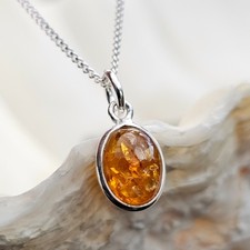 Baltic Amber Pendant Necklace