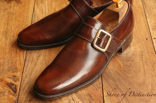 Church brown leather monk - brown,