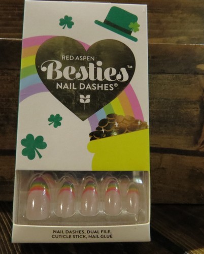 Red aspen nail dashes looking - red,