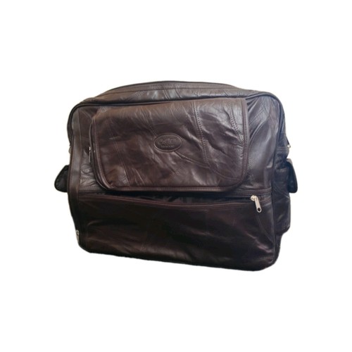 Brown leather like - leather, cotton