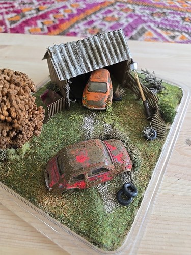 Handmade diorama abandoned - handmade,