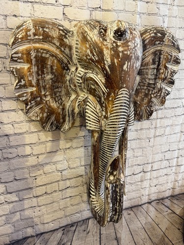 100cm 80cm brown carved wood - brown,