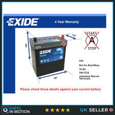 Car Battery EB356 Exide 054