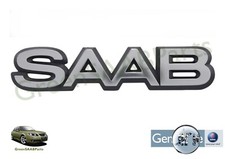 SAAB 9000 CS (1994-1998) "SAAB" Emblem 4435947, New Genuine SAAB Part