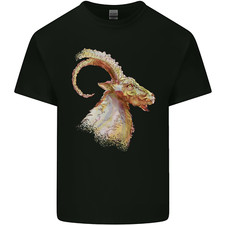 A Watercolour Goat Farming Kids T-Shirt Childrens