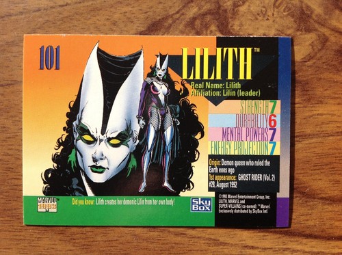 Lilith 1993 marvel universe - lilith,