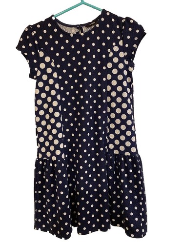 Navy polka dot dress - , age