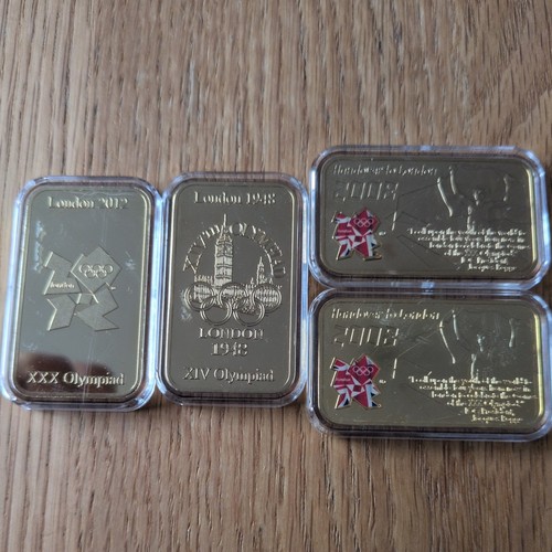 Olympic gold layered ingots - 4x,