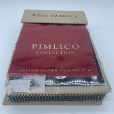 Ross Fabrics Pimlico Fabric Sample Book 24 Swatches Craft Chenille Velvet