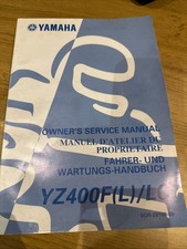 YAMAHA YZ400F 1998 Service manual excellent condition Evo motocross vintage 