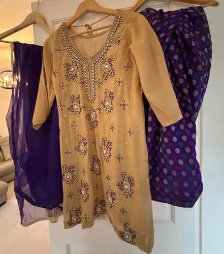 Indian punjabi gold purple - ,