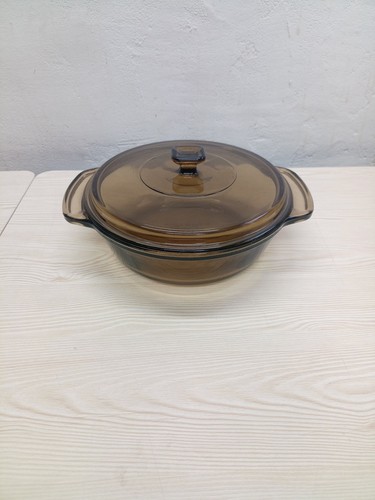 Anchor ovenware round amber - round,
