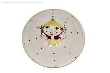 EXTREMELY RARE 1945 Bjorn Wiinblad Decorated SIGNED Caricature Signature Bowl