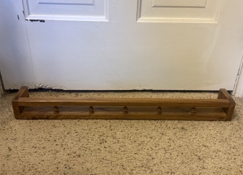 Vintage wood wall shelf - wood,