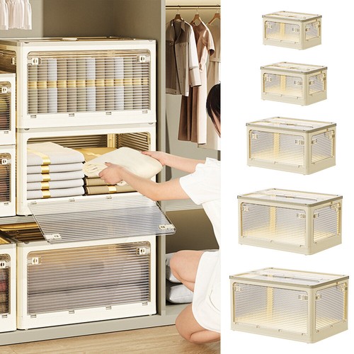 Folding storage box plastic - folding,