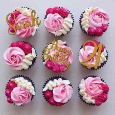 Custom Cupcake Charm cake topper Glitter Cardstock Personalised Cake Topper