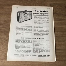 GRAM186 MAGAZINE ADVERT 11X8 VORTEXION W.V.B RECORDER