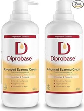 2 X Diprobase Advanced Eczema Dry Skin Emollient Cream 500g - UK PHARMACY